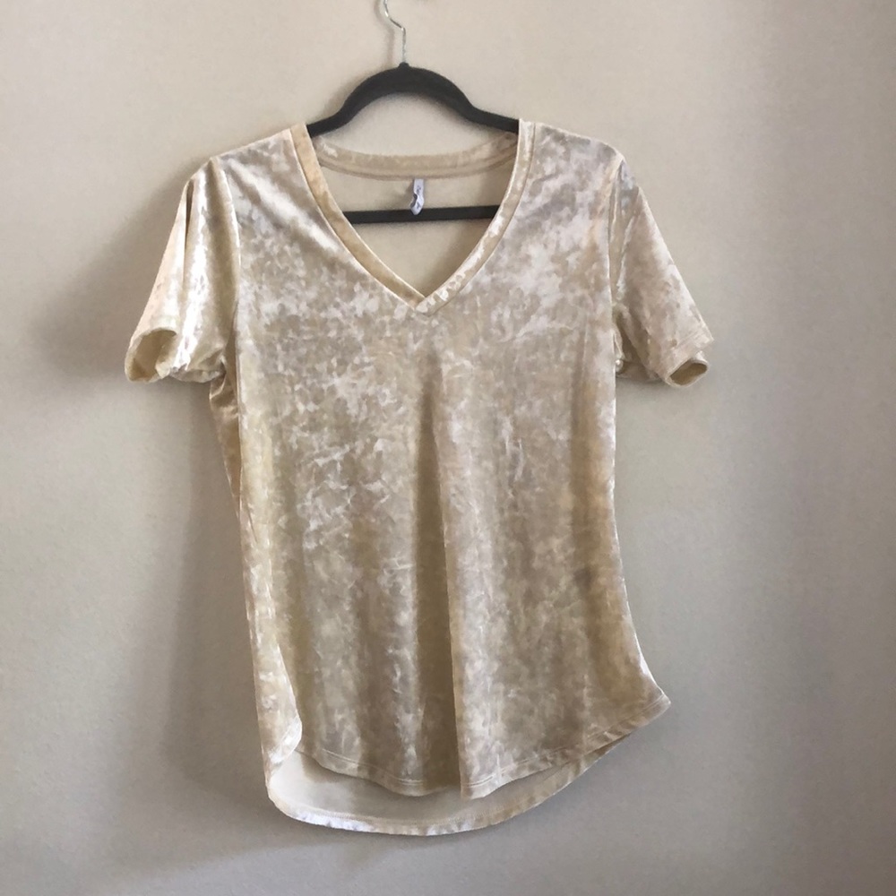 white velvet shirt